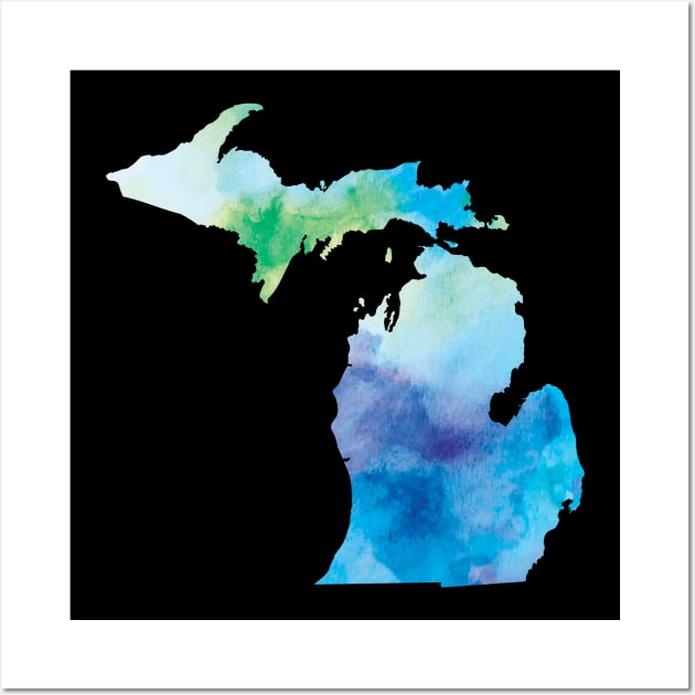 Michigan Watercolor Wall Art by UnderwaterSky